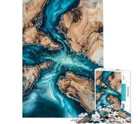 Rompecabezas para Adolescentes de 1000 Piezas El río es Relajante Rompecabezas para Adultos Juguetes de Bricolaje Vacaciones en casa Matar el Tiempo Oferta como Regalo para Toda la Familia (50x75cm)