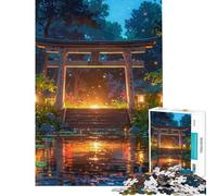 Rompecabezas para Adolescentes de 1000 Piezas El Santuario Nocturno Juego práctico Regalo Ideal para cumpleaños o para Toda la Familia (tamaño 38x26cm)