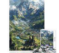 Rompecabezas para Adolescentes de 1000 Piezas El Secreto de la Catedral Juego de ingenio Un Reto difícil Juguete Educativo Interacción Entre Padres e Hijos (38x26cm)