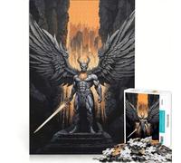 Rompecabezas para Adolescentes de 1000 Piezas El Señor Demonio Juegos relajantes Actividades Familiares con póster y Hoja de Preguntas a Juego 50x75cm