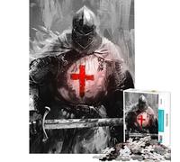 Rompecabezas para Adolescentes de 1000 Piezas El Triunfo de los Templarios Rompecabezas para Adultos Juegos Divertidos para Mejorar la Memoria cumpleaños y Navidad (tamaño 38x52cm)