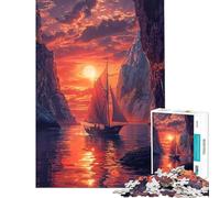 Rompecabezas para Adolescentes de 1000 Piezas El último Barco un Reto para completar Regalo de cumpleaños Decoración para el hogar Juguetes para Mayores de 14 años (50x75cm)