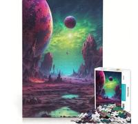 Rompecabezas para Adolescentes de 1000 Piezas El Viajero Celestial, Juguetes antiestrés, Carrera de Velocidad Manual, para Mejorar el Amor Entre Parejas 38x26cm