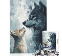 Rompecabezas para Adolescentes de 1000 Piezas El vínculo de los Lobos Juguetes de decoración para el hogar Regalos para el Amigo Secreto Juegos Familiares Ayuda a ejercitar el Cerebro tamaño 50x75cm