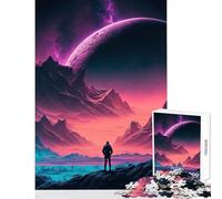 Rompecabezas para Adolescentes de 1000 Piezas electrocromáticos sueños Juguete decoración de Pared Obra de Arte Regalo Juego Familiar interacción Entre Padres e Hijos tamaño 38x52cm