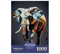 Rompecabezas para Adolescentes De 1000 Piezas Elephant Abstract Rompecabezas para Adultos Juguete Decoración De Pared Regalo De Cumpleaños Juego Desafiante Regalos 38x26cm/1000pcs
