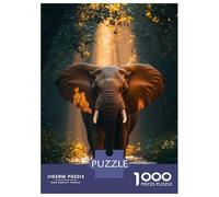 Rompecabezas para Adolescentes De 1000 Piezas Elephant in The Jungle River Rompecabezas para Adultos Juegos Relajantes Regalos para Mujeres Ayuda A Ejercitar El Cerebro 70x50cm/1000pcs