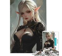 Rompecabezas para Adolescentes de 1000 Piezas Elfo de Sangre Vampiro Ghoul Divertidas Actividades en casa Un desafío difícil Juguetes antiestrés para Mayores de 14 años Juego 38x52cm