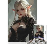 Rompecabezas para Adolescentes de 1000 Piezas Elfo de Sangre Vampiro necrófago decoración del hogar Juguetes Regalo de cumpleaños Juegos de relajación Interesante reducción del estrés tamaño 38x52cm