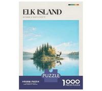 Rompecabezas para Adolescentes De 1000 Piezas Elk Island National Park Rompecabezas para Adultos Juguete Decoración De Pared Mejora La Memoria Regalos De Cumpleaños Y Únicos 52x38cm/1000pcs