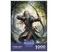 Rompecabezas para Adolescentes De 1000 Piezas Elven Archer in Action Rompecabezas para Adultos Juguete Decoración De Pared Mejora La Memoria Regalos De Cumpleaños Y Únicos 52x38cm/1000pcs