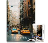 Rompecabezas para Adolescentes de 1000 Piezas en Estambul, Turquía Juego Educativo Familiar para divertirse en Familia Tamaño 38x26cm