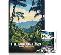 Rompecabezas para Adolescentes de 1000 Piezas en Kokoda Track, Papúa Nueva Guinea Noche de Juegos y diversión Familiar Ideas de Regalos para divertirse en Familia Tamaño 50x75cm