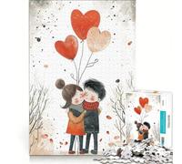 Rompecabezas para Adolescentes de 1000 Piezas: Enamórate de San Valentín, Juegos relajantes, análisis y lógica, Regalo de cumpleaños, Regalos de Viaje 38x52cm
