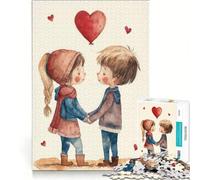 Rompecabezas para Adolescentes de 1000 Piezas: Enamórate de San Valentín, Juegos relajantes, análisis y lógica, Regalo de cumpleaños, Regalos de Viaje 38x26cm