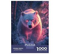 Rompecabezas para Adolescentes De 1000 Piezas Enchanted Bear in Snow Rompecabezas para Adultos Juegos Relajantes Regalo De Cumpleaños Diversión En Casa Actividades, 38x26cm/1000pcs