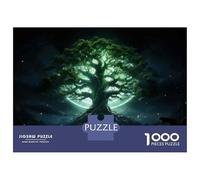 Rompecabezas para Adolescentes De 1000 Piezas Enchanted Forest Glowing Tree Rompecabezas para Adultos Juego Familiar Difícil Difícil Cumpleaños Y Navidad 38x26cm/1000pcs