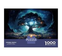 Rompecabezas para Adolescentes De 1000 Piezas Enchanted Forest Night Sky Rompecabezas para Adultos Juegos Relajantes Decoración Perfecta Cumpleaños Y Navidad 38x26cm/1000pcs