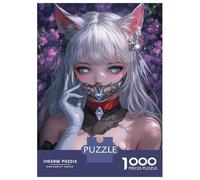Rompecabezas para Adolescentes De 1000 Piezas Enchanted Fox Lady Rompecabezas para Adultos Juegos Familiares Desafío Difícil Regalos De Cumpleaños Y Únicos 52x38cm/1000pcs