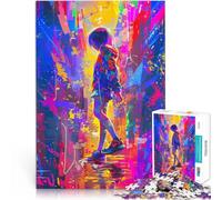 Rompecabezas para Adolescentes de 1000 Piezas Ensoñación Urbana Juguete Educativo de Aprendizaje Toda la Familia. 38x26cm