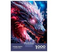 Rompecabezas para Adolescentes De 1000 Piezas Epic Flare Dragon Rompecabezas para Adultos Juguetes De Bricolaje Una Obra De Arte Diversión En Casa Actividades, 38x26cm/1000pcs