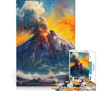 Rompecabezas para Adolescentes de 1000 Piezas Erupción Vulcaniana Juego práctico difícil y desafiante Regalo Ideal para los más aventureros 38x26cm