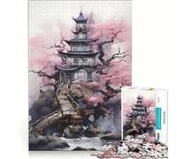 Rompecabezas para Adolescentes de 1000 Piezas: Escapadas a un Castillo Encantado, Juegos Familiares, Montaje de Patrones, fortalece el Amor Entre Parejas 38x26cm