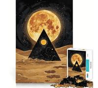 Rompecabezas para Adolescentes de 1000 Piezas Espejismo Celestial,Bordes impecables,diversión para Pensar,Juego Divertido,Momento Acogedor,decoración navideña (50x75cm)