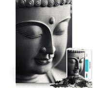 Rompecabezas para Adolescentes de 1000 Piezas Estatua de Buda en Primer Plano - Arte Mural Zen,decoración de Corte preciso,Juguete Creativo y Divertido,Juego de Paz,Pieza de Arte navideña (38x52cm)