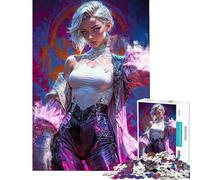 Rompecabezas para Adolescentes de 1000 Piezas Estilo Anime cibernético rococó Ideal para Relajarse Pasar el Tiempo en casa o como Regalo (tamaño 50x75cm)