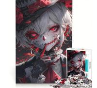 Rompecabezas para Adolescentes de 1000 Piezas, Estilo gótico, Joker y Chica Anime, Juguetes antiestrés, dificultad Alta, Ideal para Decorar el Escritorio 50x75cm