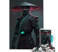 Rompecabezas para Adolescentes de 1000 Piezas Estilo Guerrero Ninja Cyberpunk Juego desafiante Juguetes Juego Imposible antiestrés Regalos de Amigo Invisible (tamaño 38x52cm)