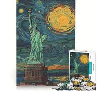 Rompecabezas para Adolescentes de 1000 Piezas Estilo Liberty Edvard Munch Juegos educativos para Mejorar la Memoria Regalo de cumpleaños Regalos 38x26cm
