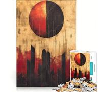 Rompecabezas para Adolescentes de 1000 Piezas, Estilo Minimalista de Poder Celestial, Juego Educativo, Ideal para Reducir el estrés, un Gran Regalo para los Amantes de los Juegos 38x52cm