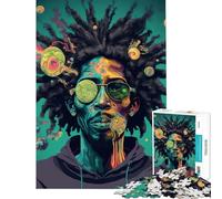 Rompecabezas para Adolescentes de 1000 Piezas Estilo Rastafari cósmico difícil y desafiante Regalos para Mujeres Juegos Divertidos para Mayores de 14 años 50x75cm