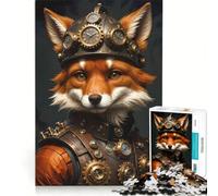 Rompecabezas para Adolescentes de 1000 Piezas Estilo Steampunk del Fantástico Sr Zorro Juegos educativos Actividades Divertidas para Hacer en casa 38x26cm