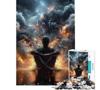 Rompecabezas para Adolescentes de 1000 Piezas ¡Estoy Bien! Diversión en casa Juegos de decoración para el hogar para Mayores de 14 años (38x52cm)