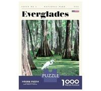 Rompecabezas para Adolescentes De 1000 Piezas Everglades National Park Travel Art Rompecabezas para Adolescentes Juego Familiar Desafío Difícil Cumpleaños Y Navidad 38x26cm/1000pcs