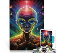 Rompecabezas para Adolescentes de 1000 Piezas Extraterrestre psicópata Juegos Divertidos Cada Pieza es única: un desafiante y Divertido Juego Familiar 52x38cm