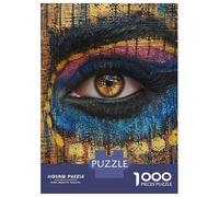 Rompecabezas para Adolescentes De 1000 Piezas Eye Makeup Art Design Ideas Rompecabezas para Adultos Juegos Relajantes Corte De Precisión Diversión En Casa Actividades, 70x50cm/1000pcs
