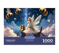 Rompecabezas para Adolescentes De 1000 Piezas Fairy in Boat with Bees Rompecabezas para Adultos Juego Práctico Decoración Perfecta Regalos Y Cumpleaños Únicos 52x38cm/1000pcs