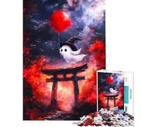 Rompecabezas para Adolescentes de 1000 Piezas Fantasma con Globo Rompecabezas para Adultos Juguete Decorativo para la Pared Divertido y entretenido para Disfrutar en casa (Tamaño 38x26cm)