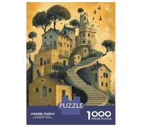 Rompecabezas para Adolescentes De 1000 Piezas Fantasy Artwork Stairway to Heaven Rompecabezas para Adultos Juguete Decoración De Pared Mejora La Memoria Regalos De Cumpleaños Y Únicos 38x26cm/1000pc