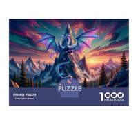 Rompecabezas para Adolescentes De 1000 Piezas Fantasy Dragon Wall Art Print-1 Rompecabezas para Adolescentes Juegos Relajantes Carrera De Velocidad De Manos 38x26cm/1000pcs
