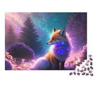 Rompecabezas para Adolescentes De 1000 Piezas Fantasy Fox in Enchanted Forest Rompecabezas para Adolescentes Juegos Relajantes Alivia El Estrés 70x50cm/1000pcs