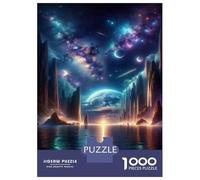 Rompecabezas para Adolescentes De 1000 Piezas Fantasy Landscape Art Print-7 Rompecabezas Juguetes DIY Alivia El Estrés Interacción Entre Padres E Hijos 52x38cm/1000pcs