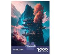 Rompecabezas para Adolescentes De 1000 Piezas Fantasy Landscape with Galaxy Rompecabezas para Adultos Juguete Decoración De Pared Corte De Precisión para Cumpleaños, Navidad 38x26cm/1000pcs