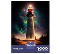 Rompecabezas para Adolescentes De 1000 Piezas Fantasy Lighthouse Rompecabezas para Adolescentes Juego Práctico Desafío Difícil Desafiante De Completar 52x38cm/1000pcs