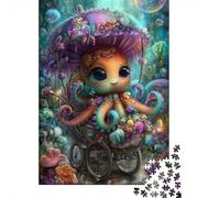 Rompecabezas para Adolescentes De 1000 Piezas Fantasy Octopus Baby Cart Rompecabezas para Adultos Juego De Ingenio Patrón De Ensamblaje Cumpleaños Y Navidad 70x50cm/1000pcs