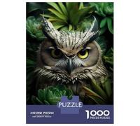 Rompecabezas para Adolescentes De 1000 Piezas Fantasy Owl Wall Art Print-1 Rompecabezas para Adultos Juego Práctico Que Mejora La Memoria Interacción Entre Padres E Hijos 52x38cm/1000pcs